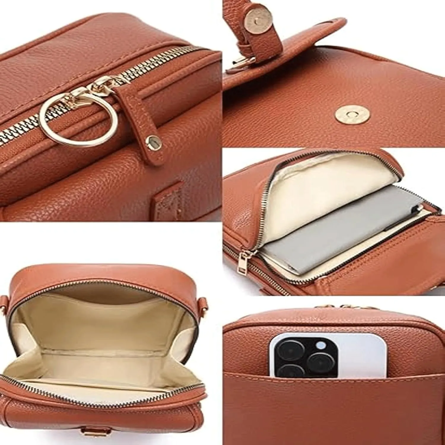 2025 Urvashi Crossbody Leather Bag, Collaboraten1 Crossbody Leather Bag, Vintage Large Capacity Shoulder Messenger Bag