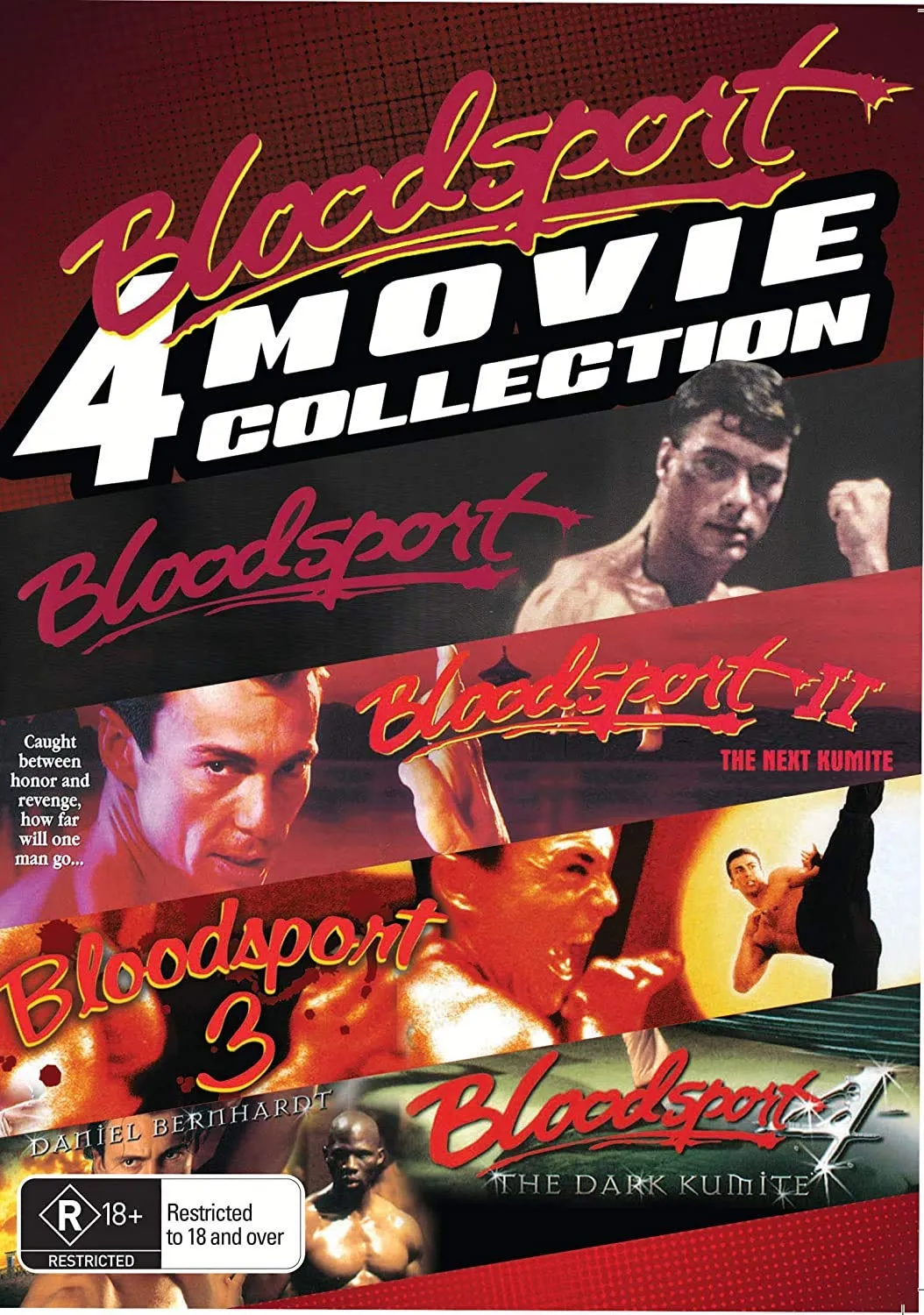 4 Movies - Bloodsport 1 / 2 / 3 / 4 - The Kext Kumit / The Dark Kumit DVD Collection Set