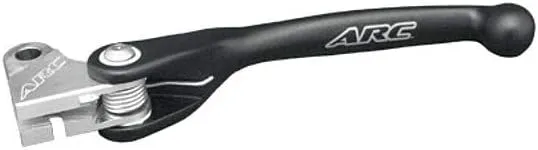 ARC Folding Clutch Lever (Aluminum/Standard) (Black) Compatible With 09-19 YAMAHA YZ250F