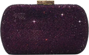Boutique De FGG Bling Evening Bags and Clutches for Women Formal Party Crystal Clutch Bag Wedding Rhinestone Handbags,Mini
