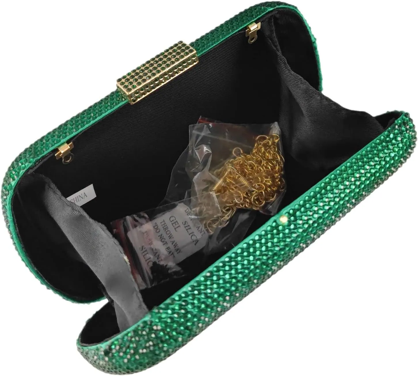 Boutique De FGG Bling Evening Bags and Clutches for Women Formal Party Crystal Clutch Bag Wedding Rhinestone Handbags,Mini