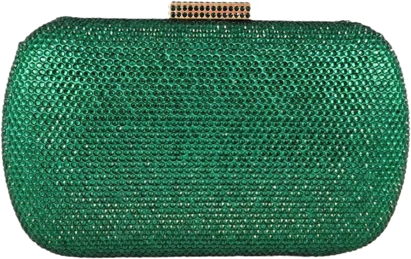 Boutique De FGG Bling Evening Bags and Clutches for Women Formal Party Crystal Clutch Bag Wedding Rhinestone Handbags,Mini