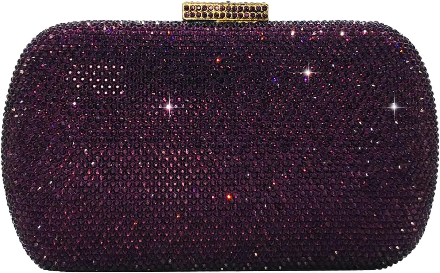 Boutique De FGG Bling Evening Bags and Clutches for Women Formal Party Crystal Clutch Bag Wedding Rhinestone Handbags,Mini