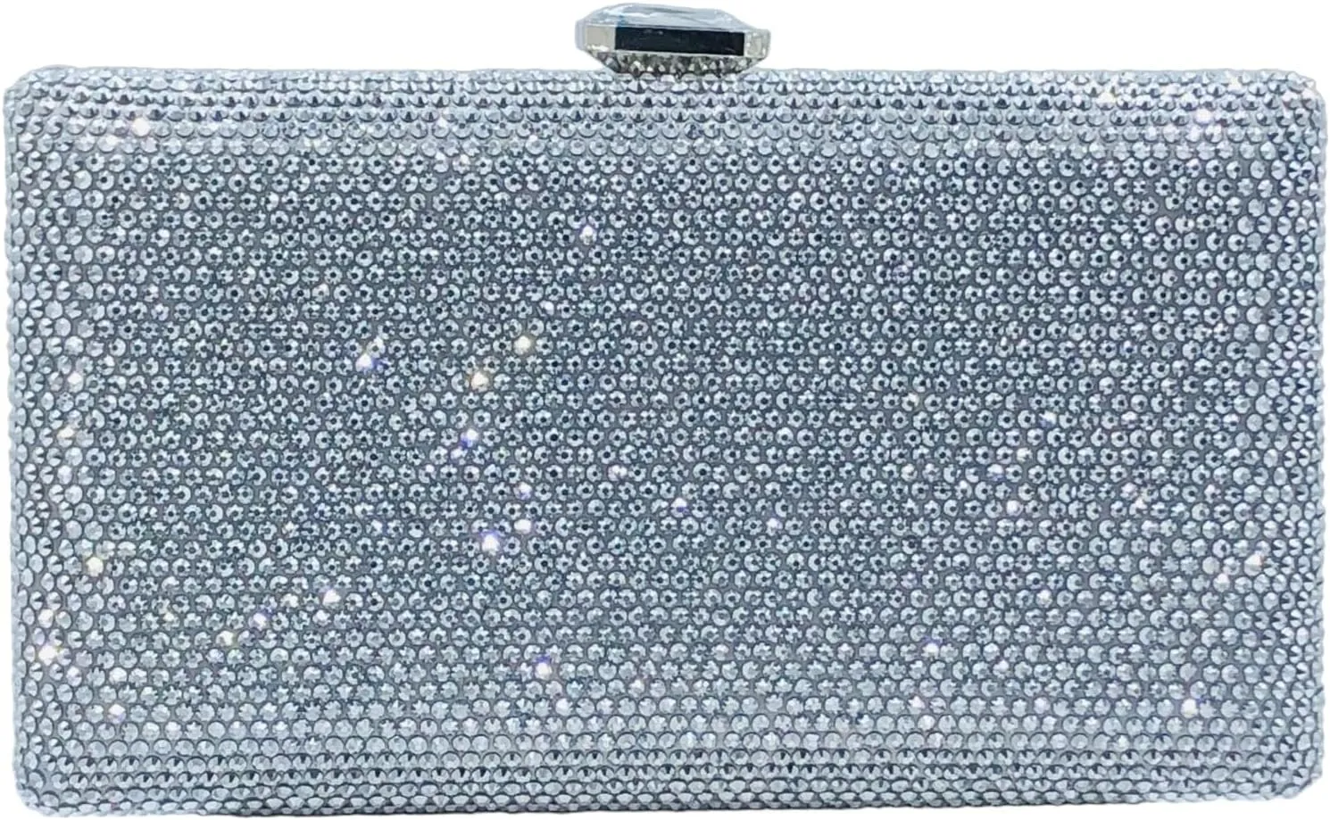 Boutique De FGG Crystal Evening Bags for Women Formal Party Box Clutch Wedding Rhinestone Handbags Bridal Clutch Purse,Mini