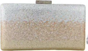 Boutique De FGG Crystal Evening Bags for Women Formal Party Box Clutch Wedding Rhinestone Handbags Bridal Clutch Purse,Mini