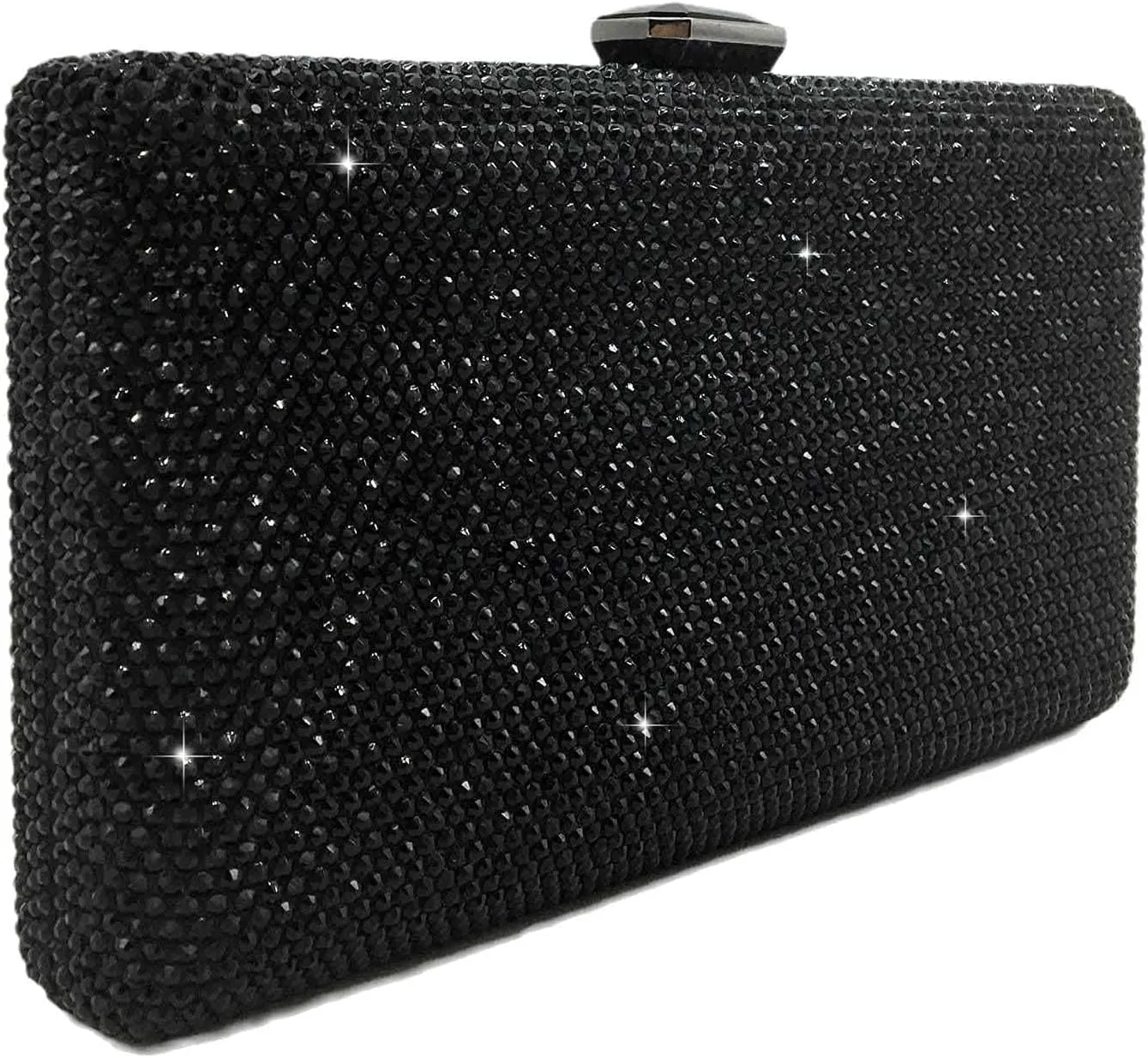 Boutique De FGG Crystal Evening Bags for Women Formal Party Box Clutch Wedding Rhinestone Handbags Bridal Clutch Purse,Mini