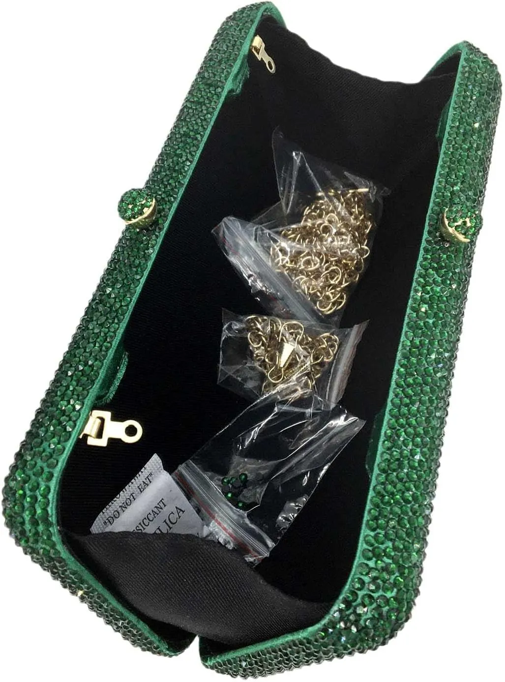 Boutique De FGG Evening Bags and Clutches Women Formal Crystal Clutch Handbags Wedding Rhinestone Clutch Purse,Mini