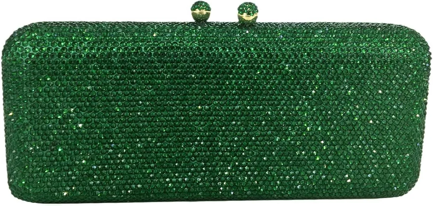 Boutique De FGG Evening Bags and Clutches Women Formal Crystal Clutch Handbags Wedding Rhinestone Clutch Purse,Mini
