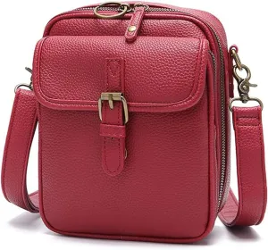 Collaborate Crossbody Leather Bag, Urvashi Crossbody Bag for Women, Comebybuy Purse Vintage Mini Messenger Bag