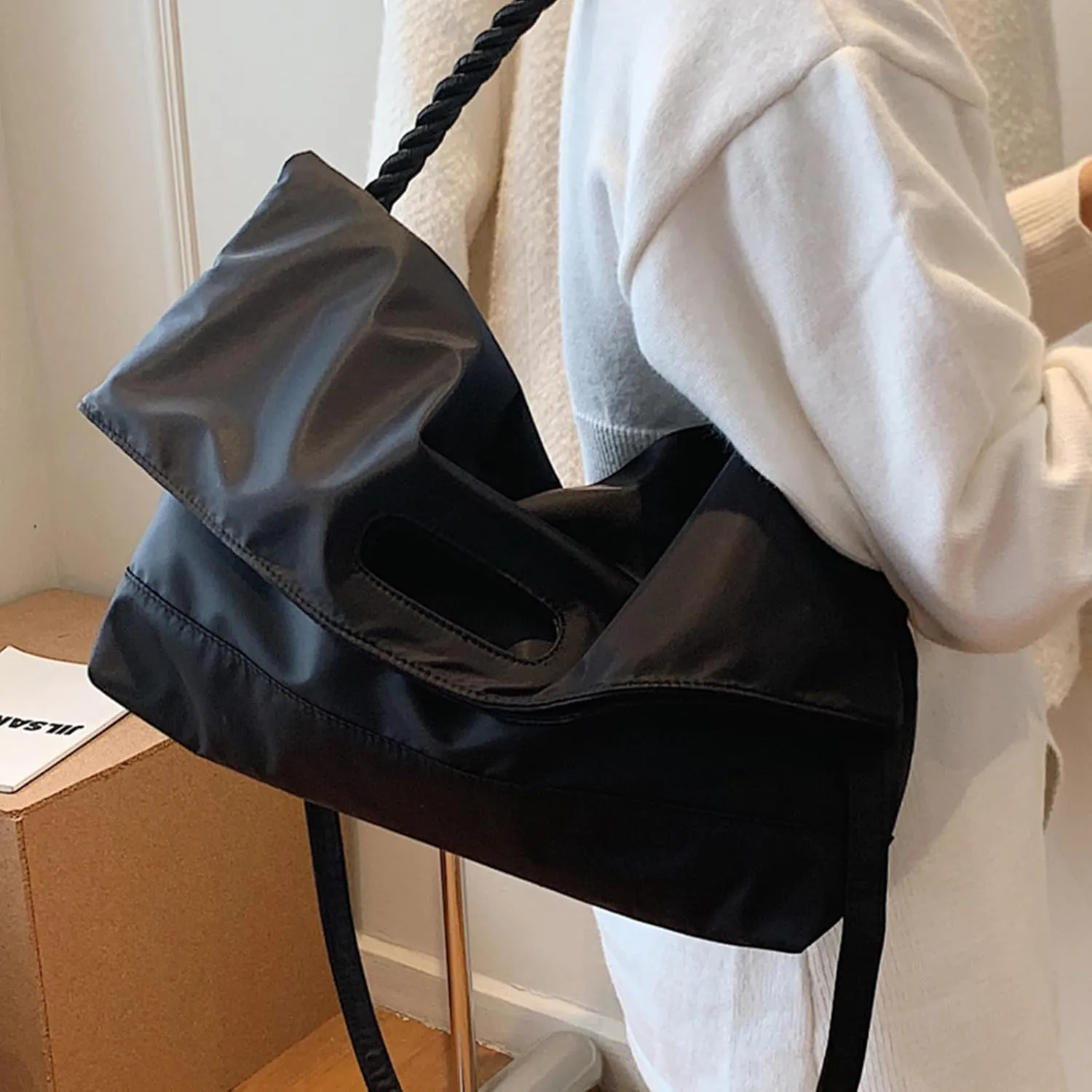 Denim Purse for Women Jean Purses Tote Bag for Womens Work Handbags Shoulder Bag Trendy Crossbody Bags