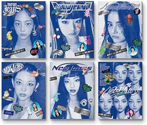 DREAMUS Jeans Jeans 1st EP Album Bluebook Version CD Mini Poster On Pack Log Book Pin-up Book Phoning Manual Book ID Card Sticker Pack Photocard Tracking Sealed (6 Version SET)