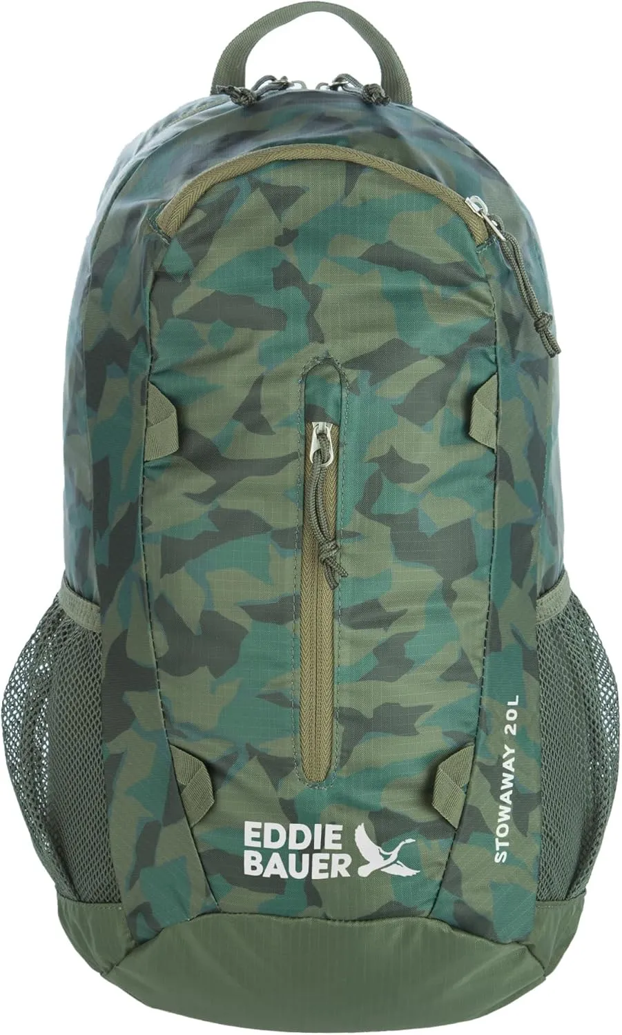 Eddie Bauer Stowaway Packable Backpack-Made from Ripstop Polyester, Sprig, 20L