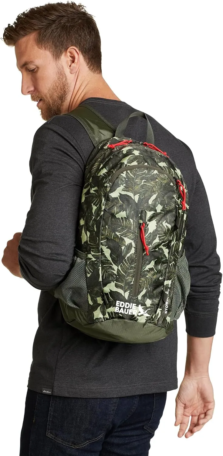 Eddie Bauer Stowaway Packable Backpack-Made from Ripstop Polyester, Sprig, 20L