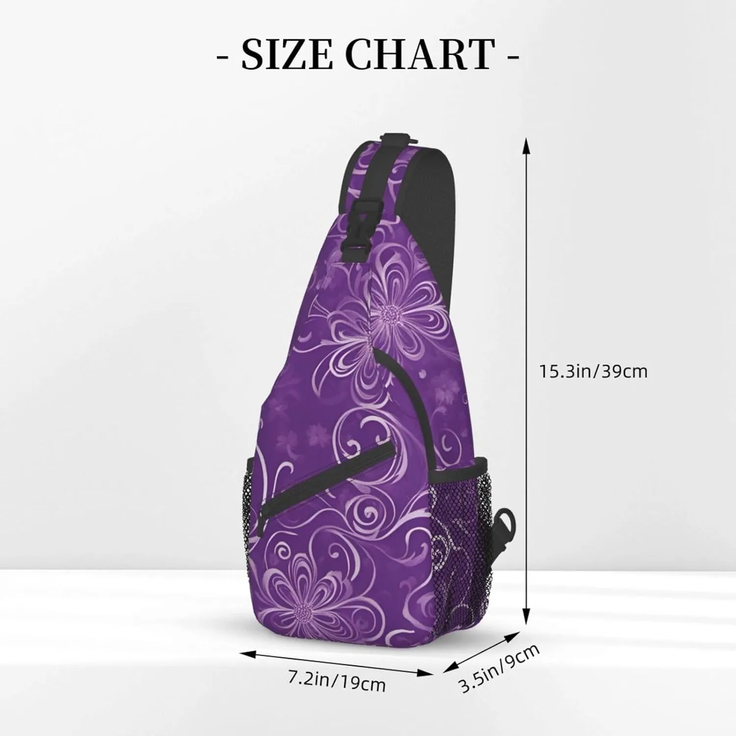 Eiffel Tower Shoulder Bag Crossbody Backpack Chest Bag Lightweight Sling Daypackstravel Hiking Cycling For Men Women