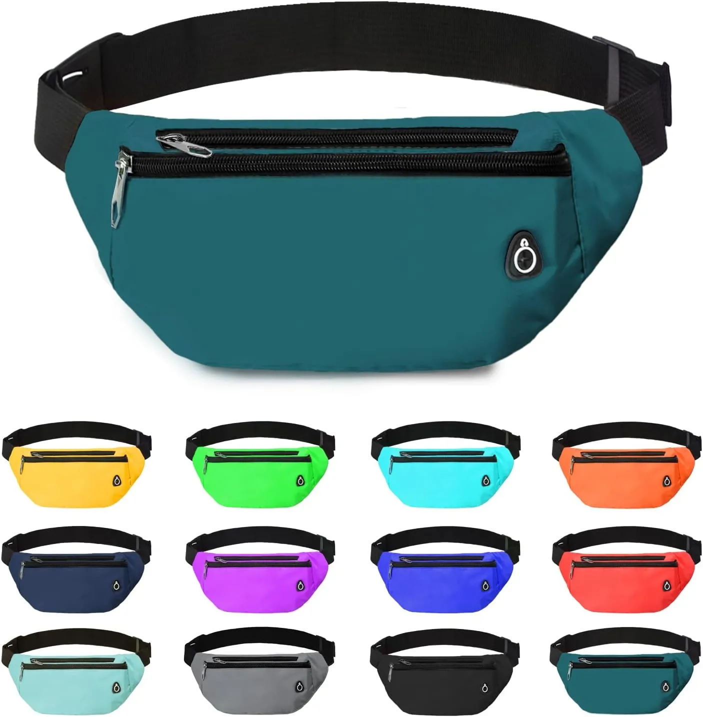 Fanny Pack for Women Men,Crossbody Fanny Pack Water Resistant Sports Waist Bag Pack, Belt Bag for Travel Hiking Running