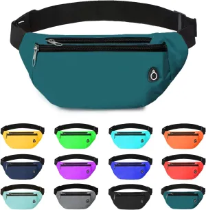 Fanny Pack for Women Men,Crossbody Fanny Pack Water Resistant Sports Waist Bag Pack, Belt Bag for Travel Hiking Running