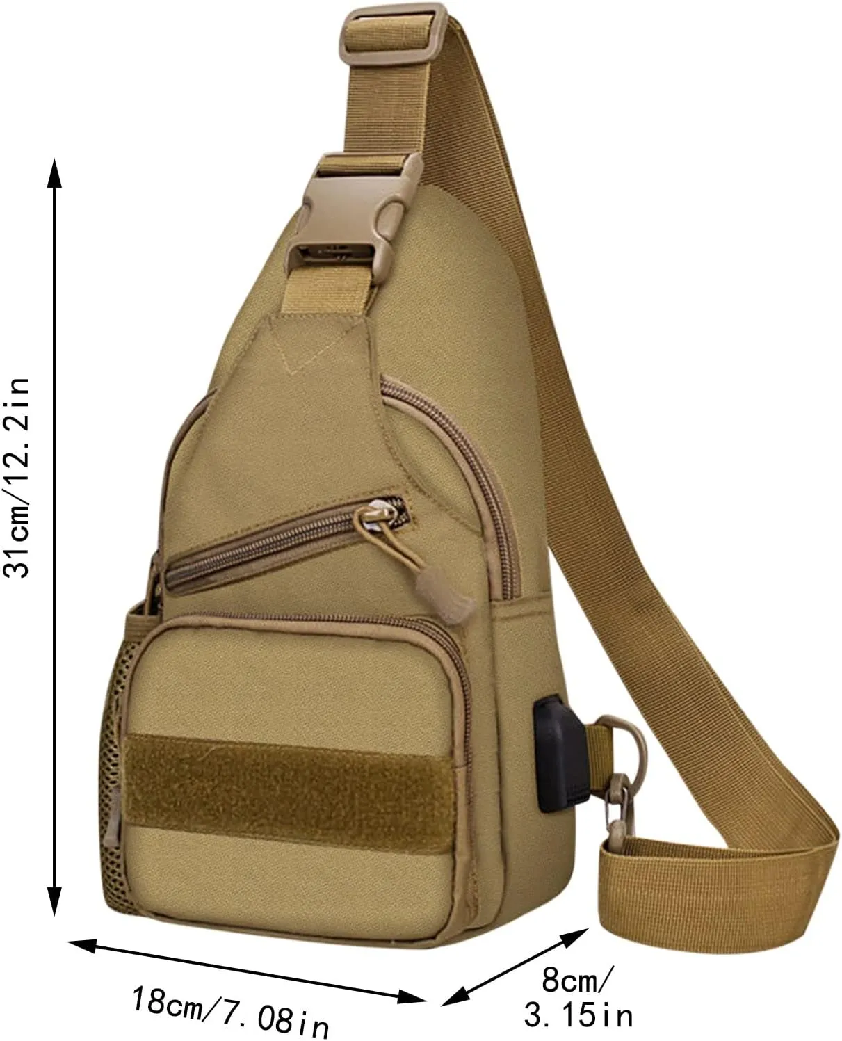 Fanny Packs for Women Cross Body Stadium Approved with Front Pocket for Concerts Beach Vacation Essentials(Brown)