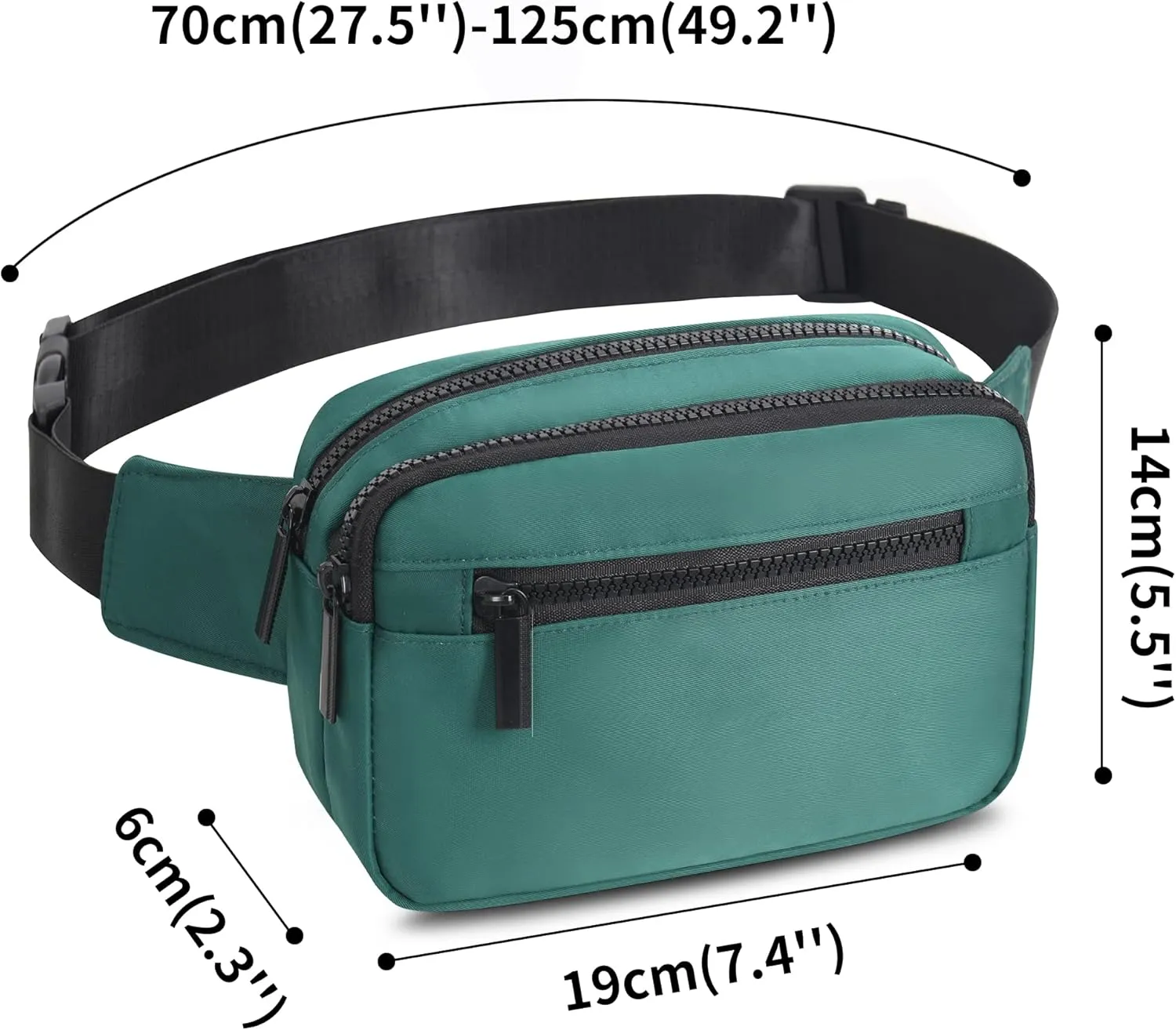 Fanny Packs for Women Men, Fashion Waist Pack Crossbody Bags Belt Bag with Adjustable Strap for Running Hiking Travel.