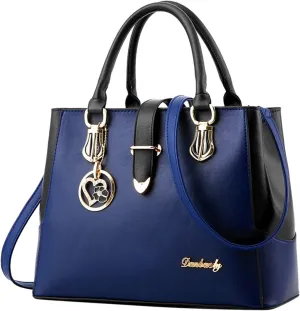 Genuine Leather Shoulder Bags Stylish Hobo Handbags Purses Crossbody Bags for Women Blue