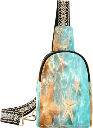 JSTEL Leather Crossbody Sling Bags for Women,Leather Crossbody Purses Leather Crossbody Bag Sling Purse