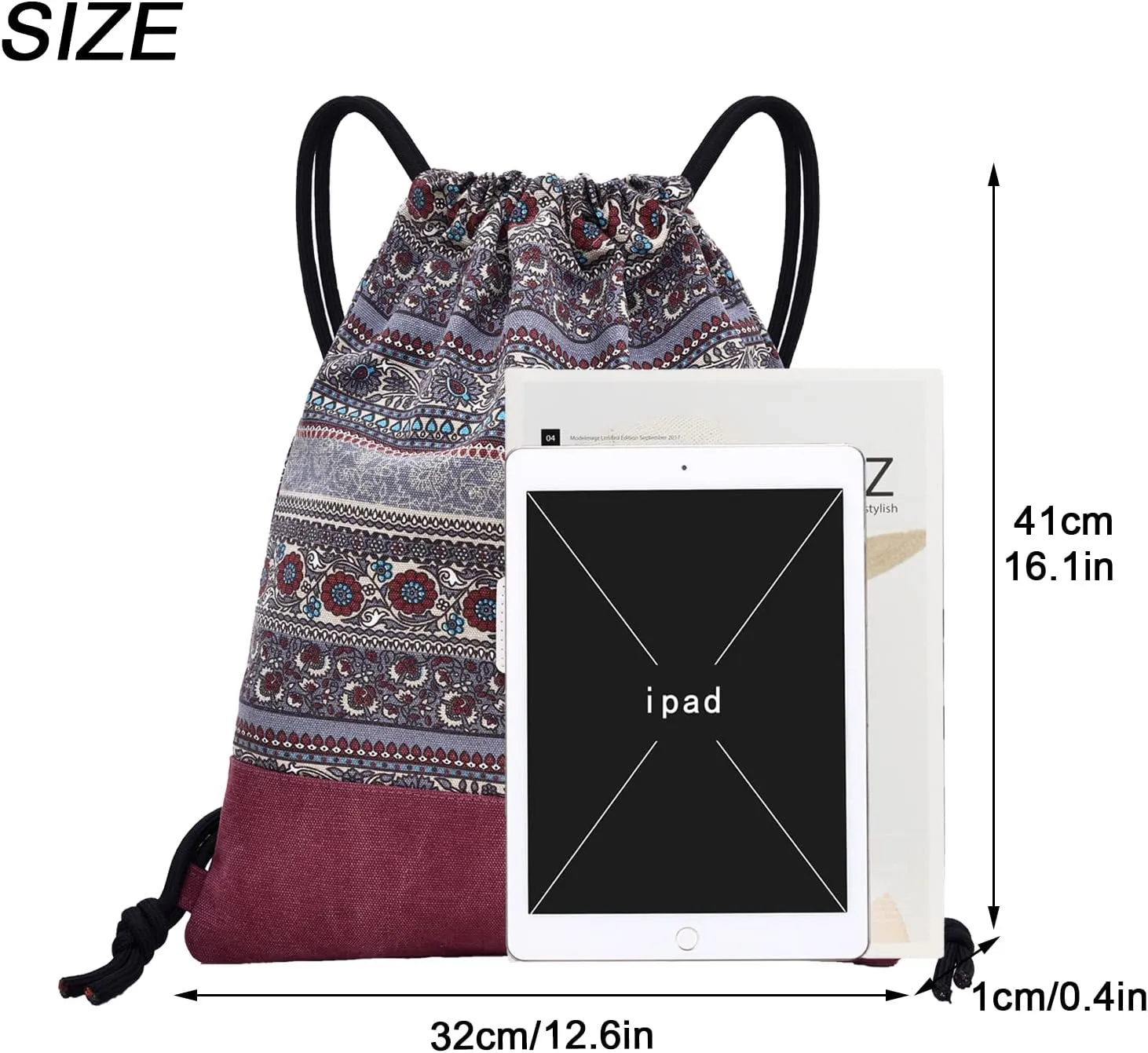 LAKE OF FIRE Drawstring Bags - Lightweight & Compact Bag for Yoga, Gym, Sports, Beach, Travel, and Daily Use