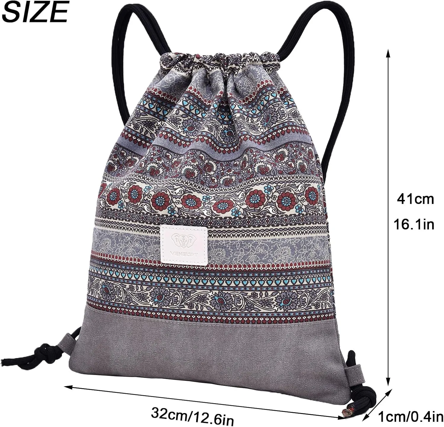 LAKE OF FIRE Drawstring Bags - Lightweight & Compact Bag for Yoga, Gym, Sports, Beach, Travel, and Daily Use