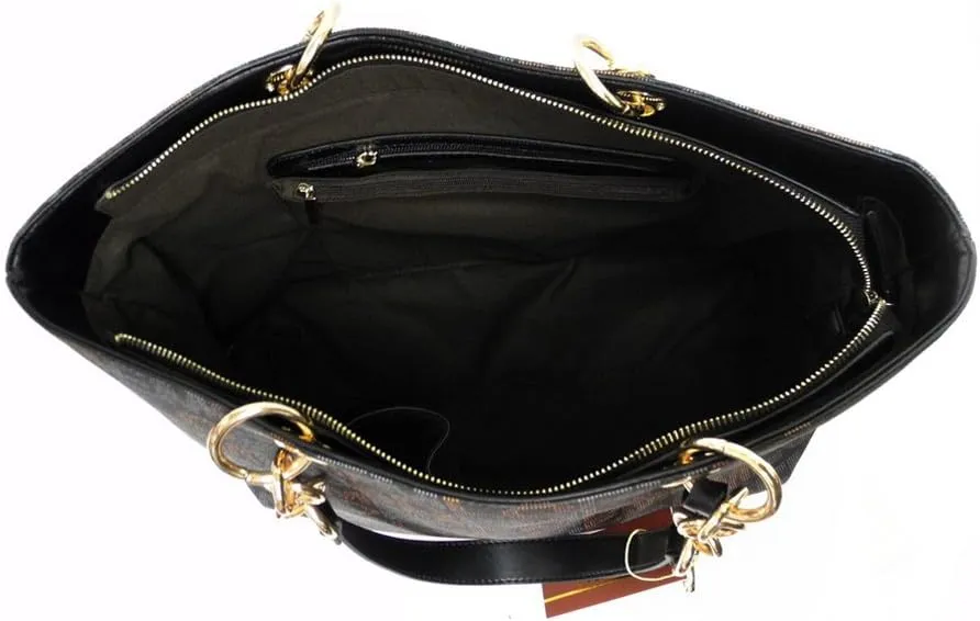 LOEM Classic signature Print golden logo trapezoid shoulder Bag tote
