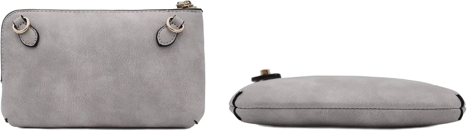 LOVESOME Women's Small Crossbody Bag Wristlet Clutch