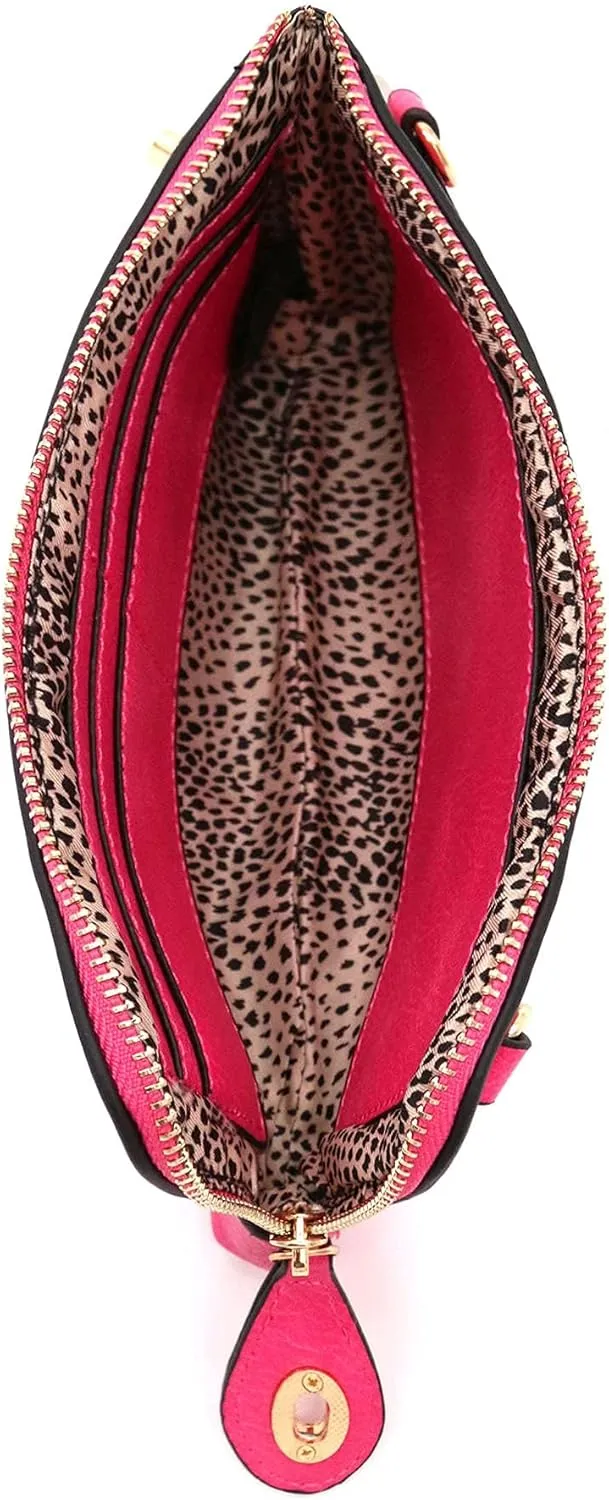 LOVESOME Women's Small Crossbody Bag Wristlet Clutch