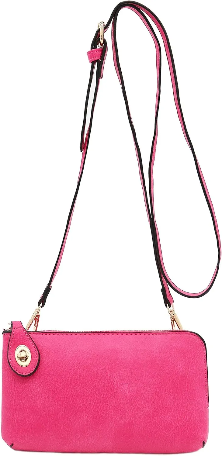 LOVESOME Women's Small Crossbody Bag Wristlet Clutch