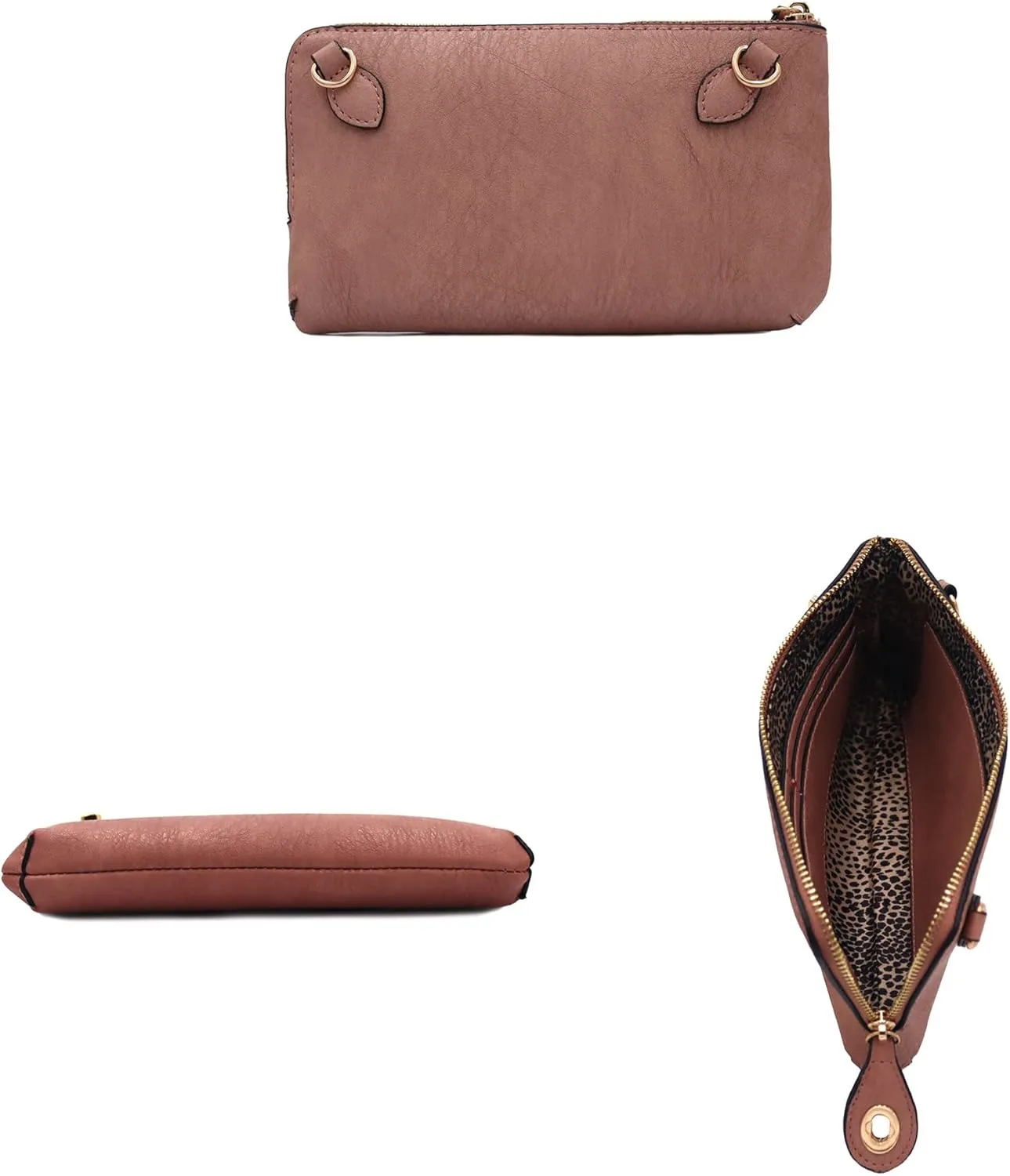 LOVESOME Women's Small Crossbody Bag Wristlet Clutch