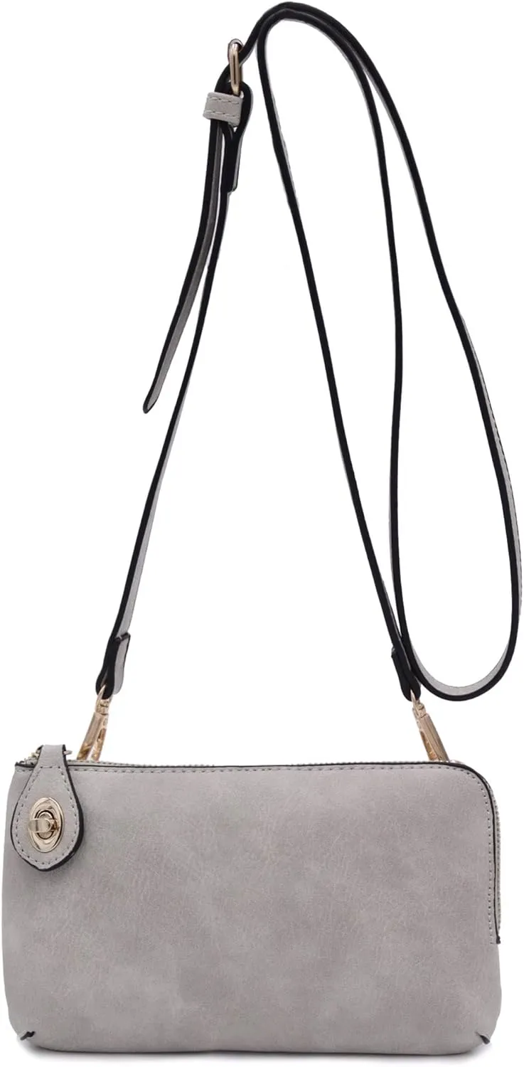 LOVESOME Women's Small Crossbody Bag Wristlet Clutch