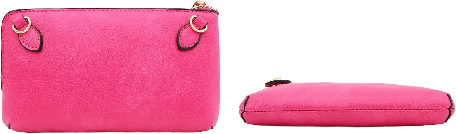 LOVESOME Women's Small Crossbody Bag Wristlet Clutch