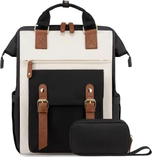 LOVEVOOK 18 Inch Laptop Backpack for Women, Extra Large Travel Backpack, Teacher Backpack Nurse Work Bags, Business Computer Bag Weekender Back Pack with Luggage Strap, College Backpack