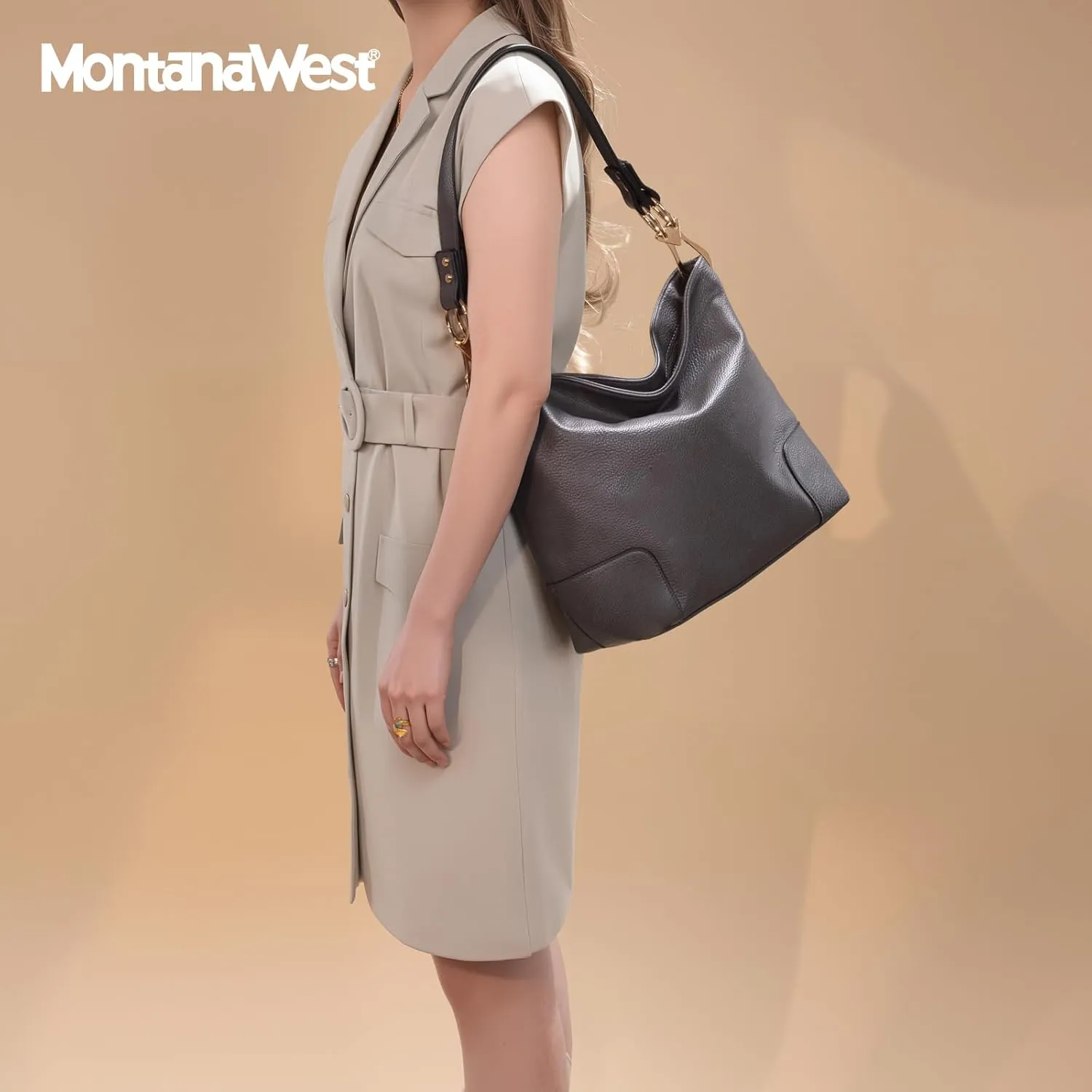 Montana West Medium Hobo Bags for Women Top Handle Satchel Shoulder Purse Bucket Handbag
