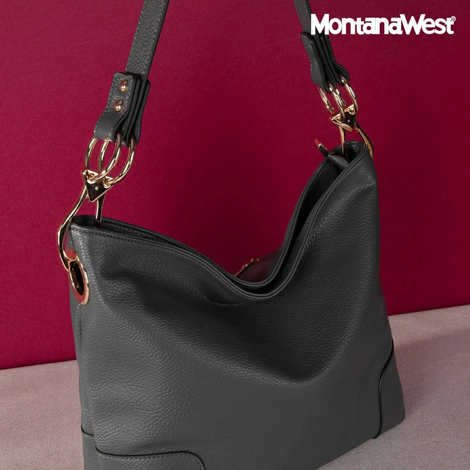 Montana West Medium Hobo Bags for Women Top Handle Satchel Shoulder Purse Bucket Handbag