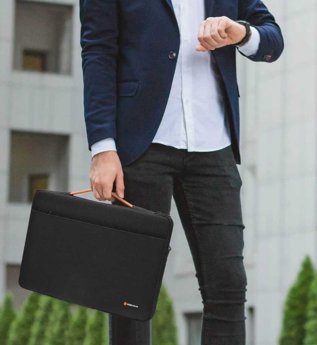 NIDOO Laptop Sleeve 10 inch Tablet Sleeve for 11 inch iPad Pro 10.2 10.5 10.9 5th iPad Air Carrying Case Protective Bag for Chromebook/Surface Go 3 / Samsung Galaxy/Lenovo with Accessory Bag Black