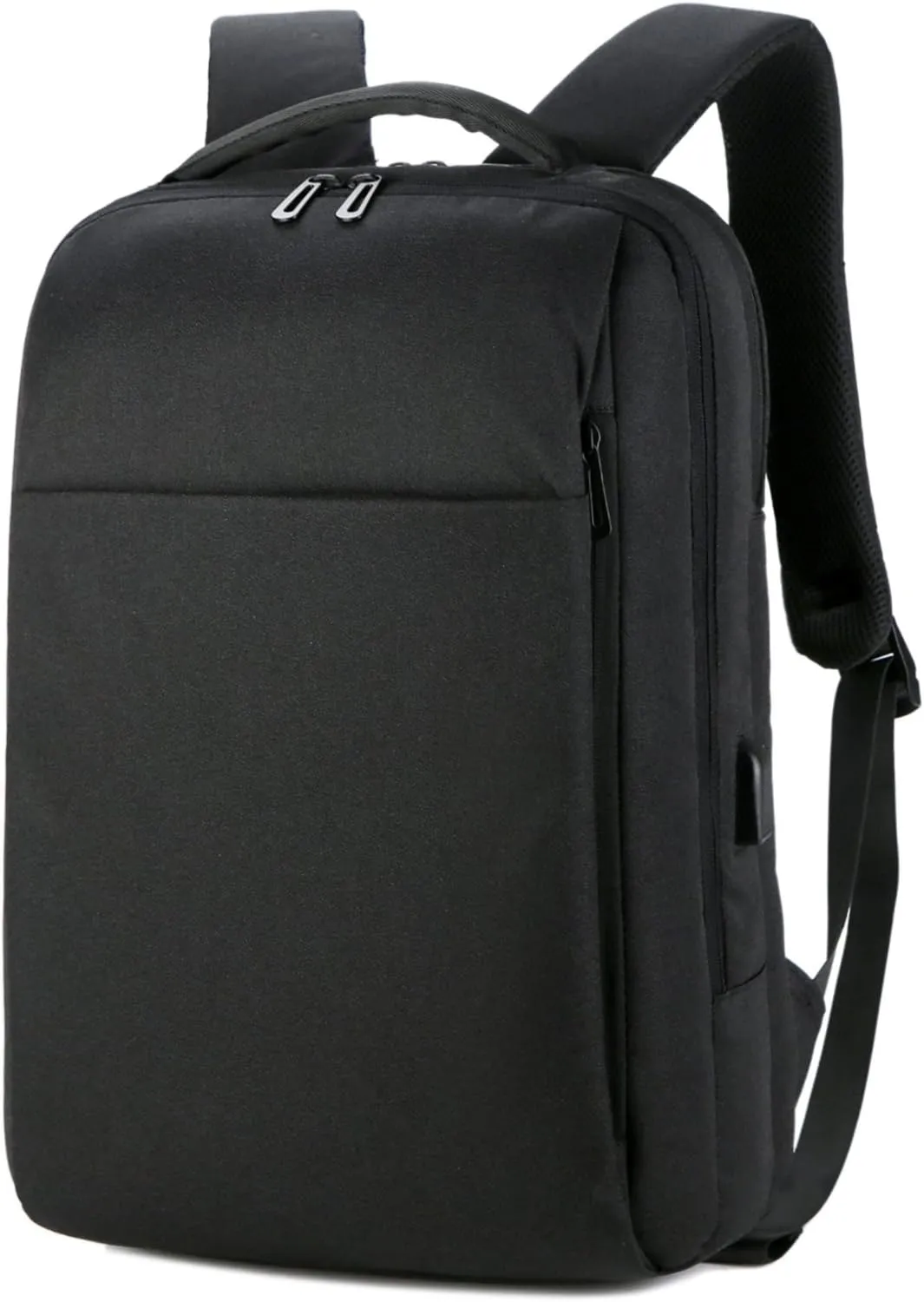 Nordace Bergen Smart Backpack for Men & Women with USB Charging Port, Water Resistant - 15.6 Inch Laptop Backpack for Everyday, Travel, and Work (Black)