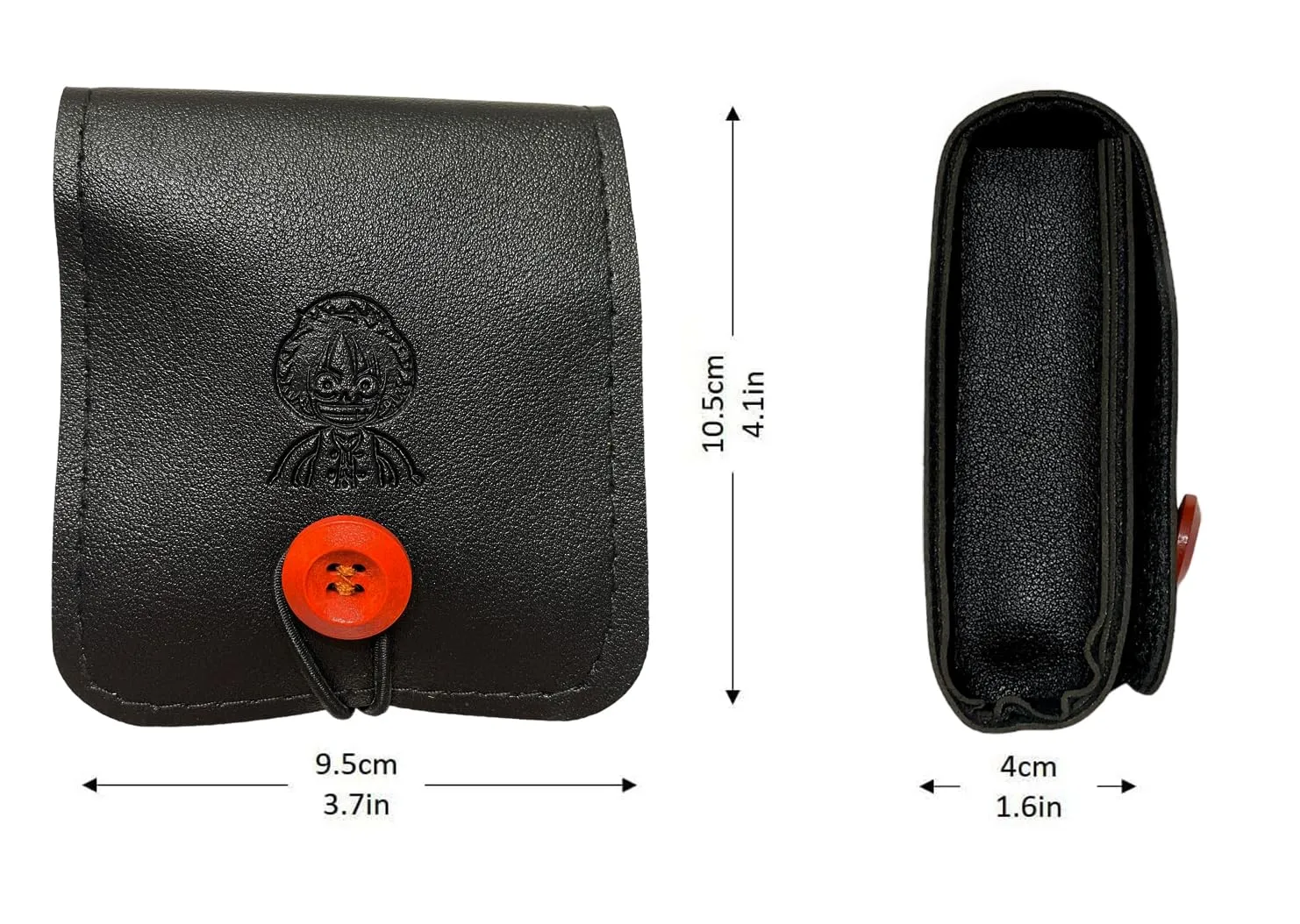 One Piece Luffy Logo Nintendo GAME BOY ADVANCE SP GBASP PU Leather Soft Case Carrying Bag (Black)