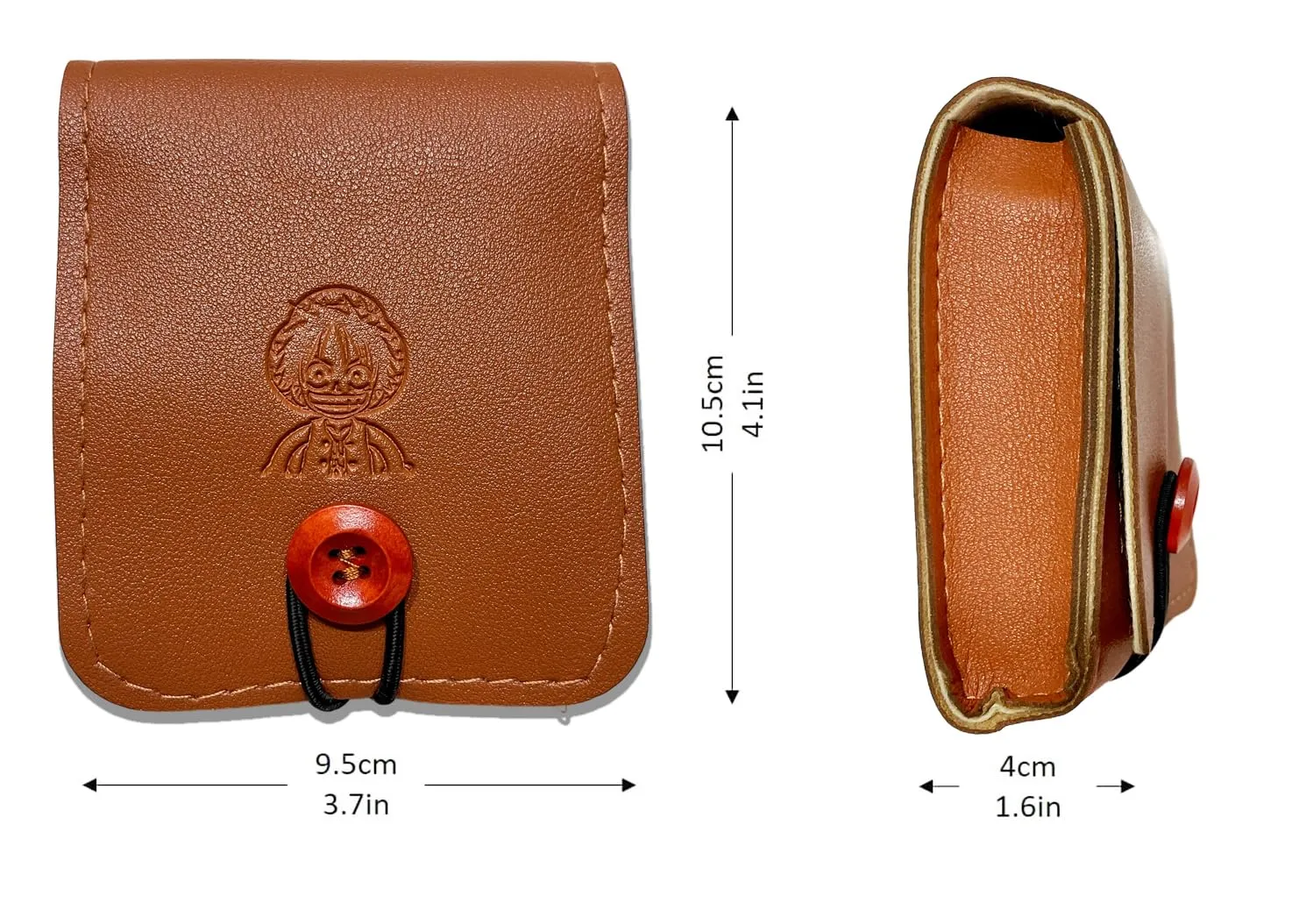 One Piece Luffy Logo Nintendo GAME BOY ADVANCE SP GBASP PU Leather Soft Case Carrying Bag (Brown)