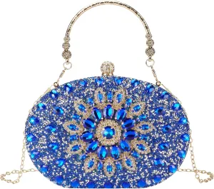 Rhinestone Evening Clutch Purses for Women Evening Weddings,Party Purses Crystal Diamond Glitter Sparkly Handbag