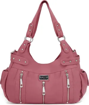 Scarleton Purses for Women Large Hobo Bags Washed Vegan Leather Shoulder Bag Satchel Tote Top Handle Handbags, H1292
