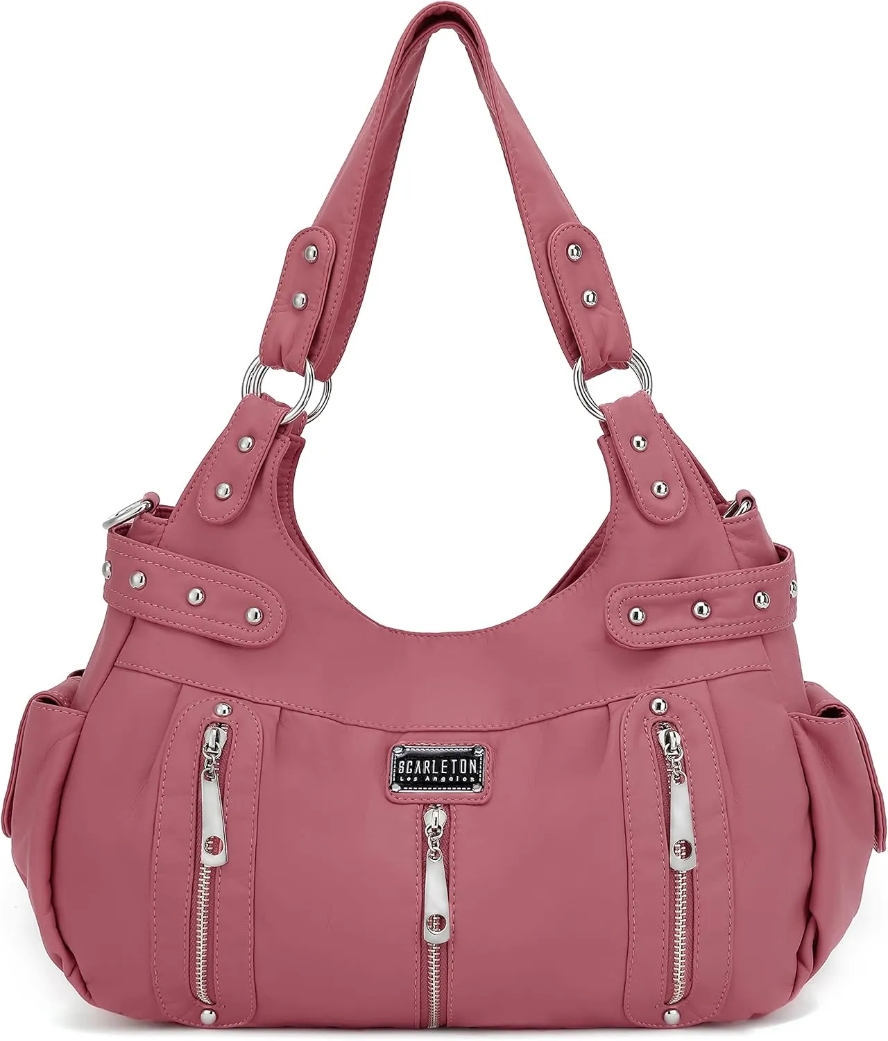 Scarleton Purses for Women Large Hobo Bags Washed Vegan Leather Shoulder Bag Satchel Tote Top Handle Handbags, H1292