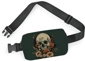 Skull Fanny Pack Fashion Belt Bag Small Crossbody Bags for Women Casual Waist Packs with Adjustable Strap