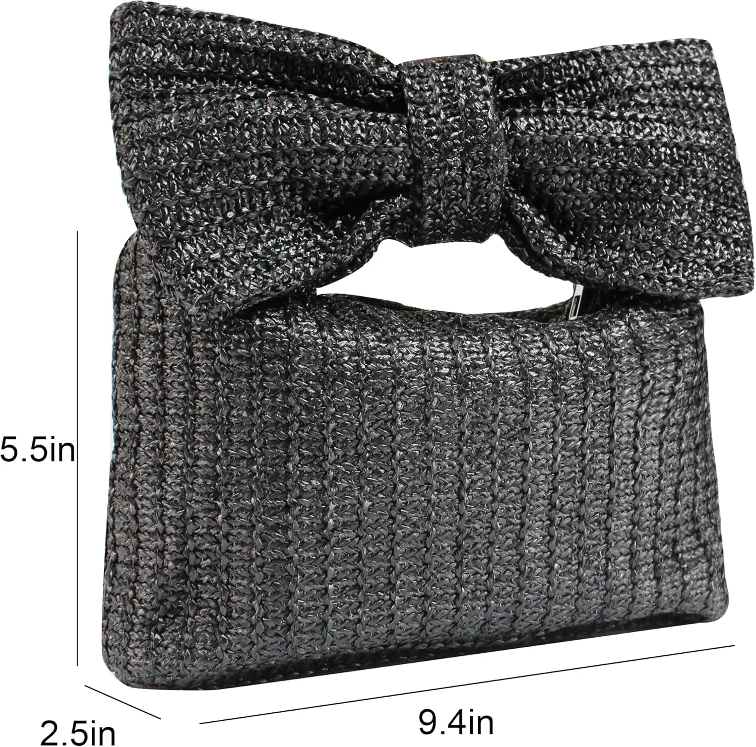 Straw Clutch Purse for Women Wedding Hand-Woved Evening Straw Handbag Party Wedding Summer Beach Bag