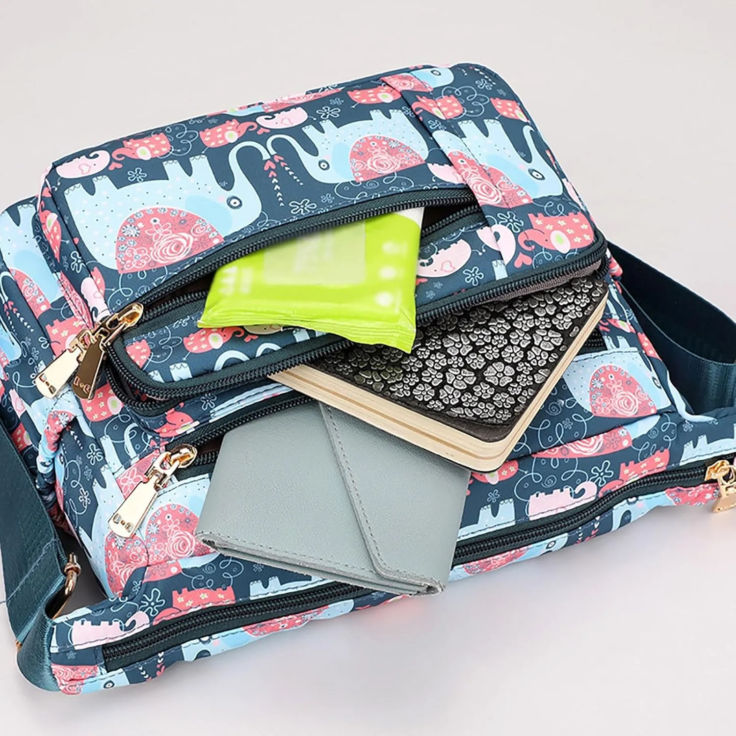 Tote Bag For Women Floral Shoulder Handbag Roomy Multiple Pockets Bag For Ladies Crossbody Purse Fashion Cross Body Bags