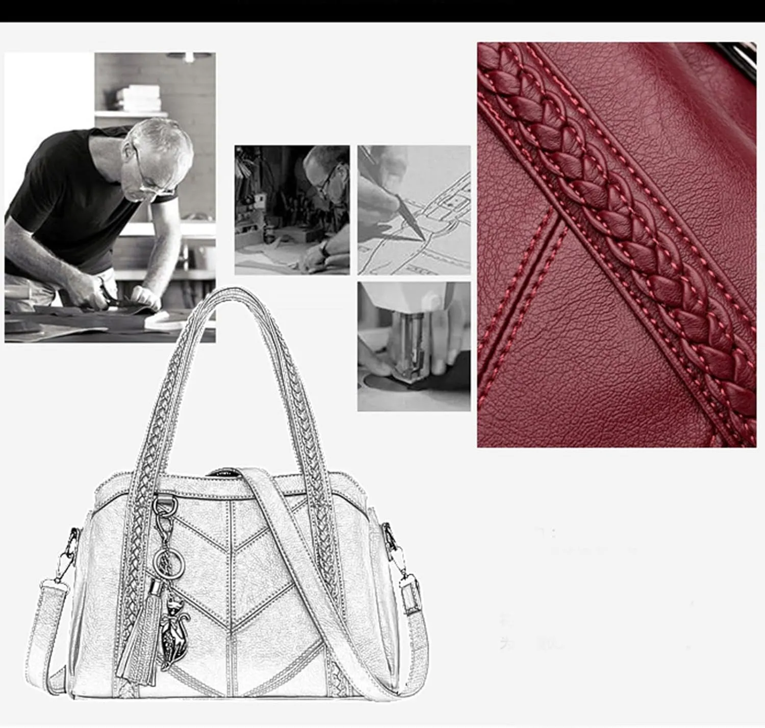 Tote Bag For Women Ladies Large Capacity Hobo Handbag Soft Leather Woman Messenger Bags Luxury Purses Crossbody Handbags