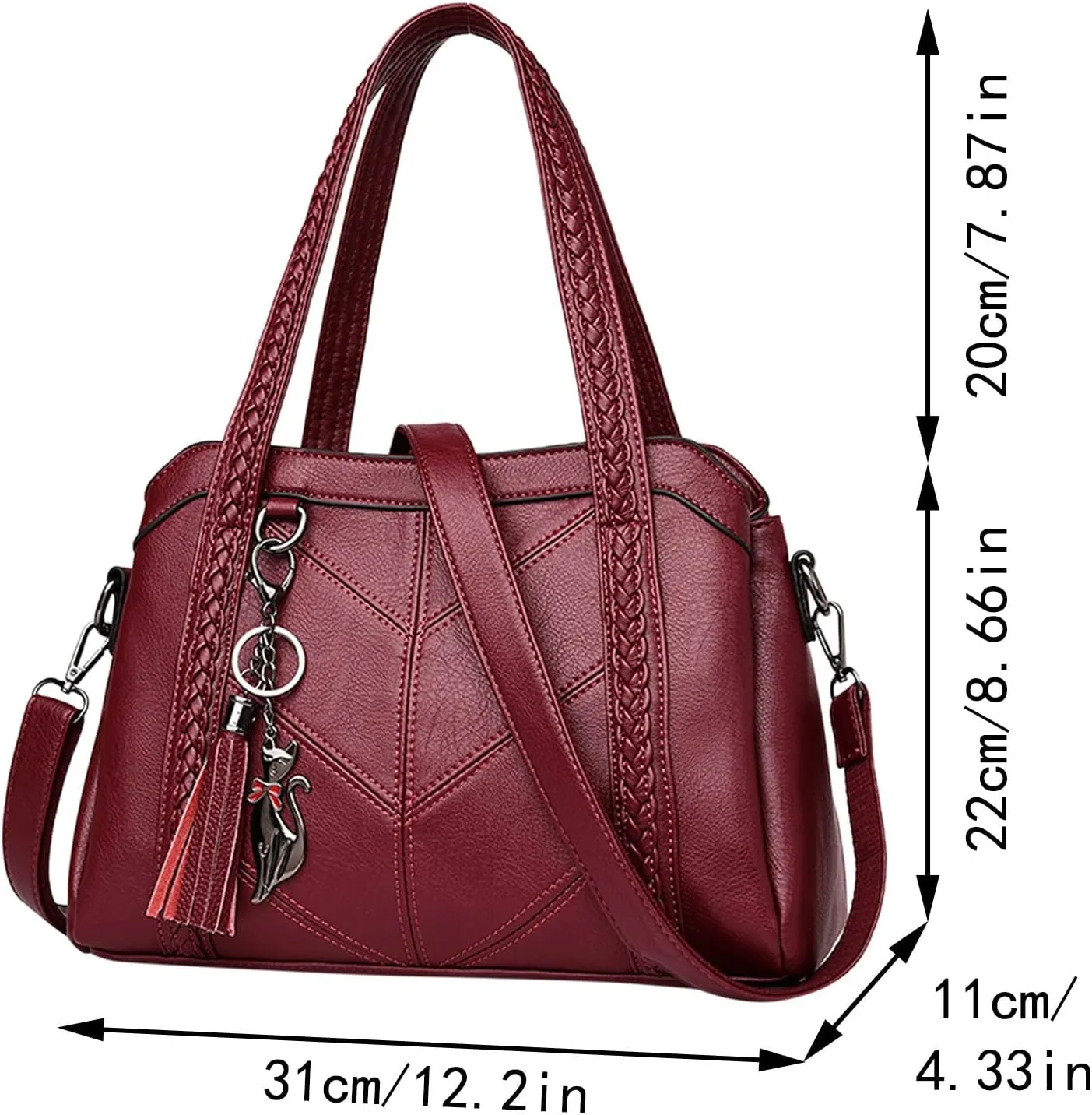 Tote Bag For Women Ladies Large Capacity Hobo Handbag Soft Leather Woman Messenger Bags Luxury Purses Crossbody Handbags