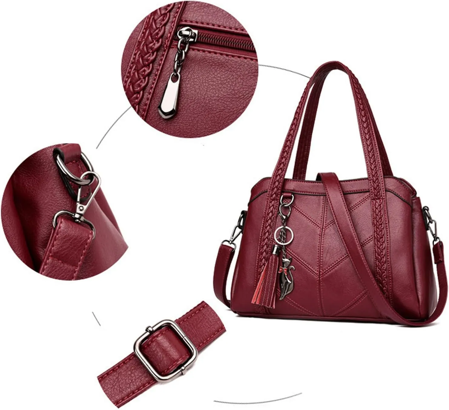 Tote Bag For Women Ladies Large Capacity Hobo Handbag Soft Leather Woman Messenger Bags Luxury Purses Crossbody Handbags