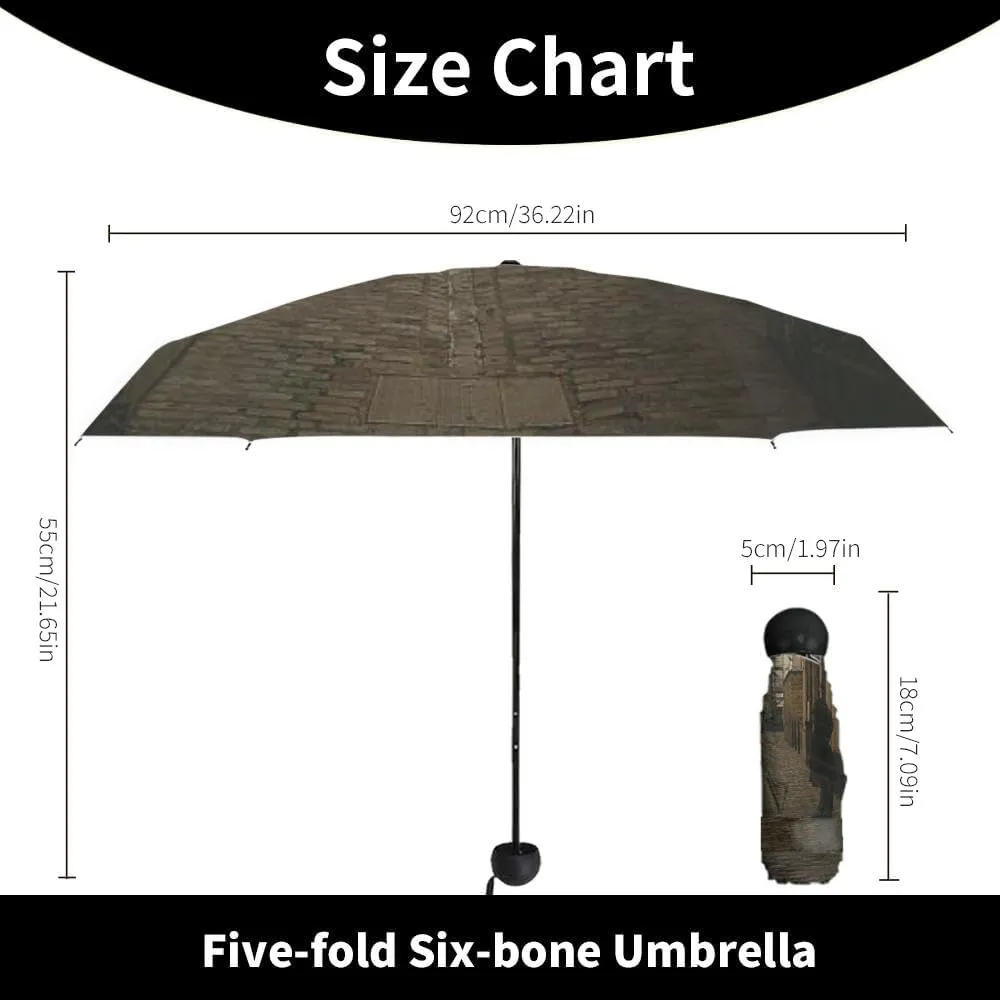 Travel Umbrella for Rain Windproof Paris France Eiffel Tower Paris Retro Style Old fashioned Autumn Automatic Cute Portable Compact Umbrella for Women Purse Backpack Car Black Sun UV Protection